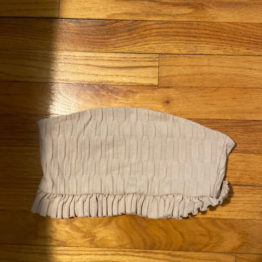 Zara strapless crop top size S